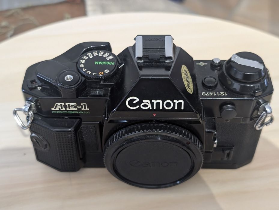 Canon AE1 Program Preta Máquina analógica