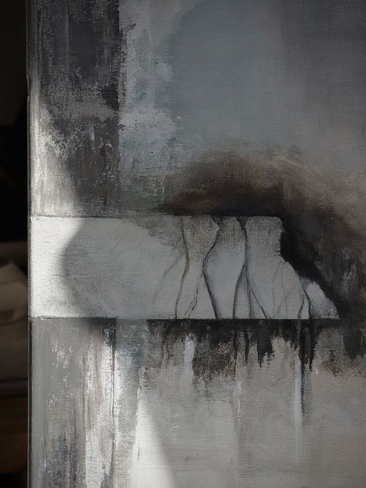 Quadro abstrato moderno decorativo 50x40 | Original abstract wall art