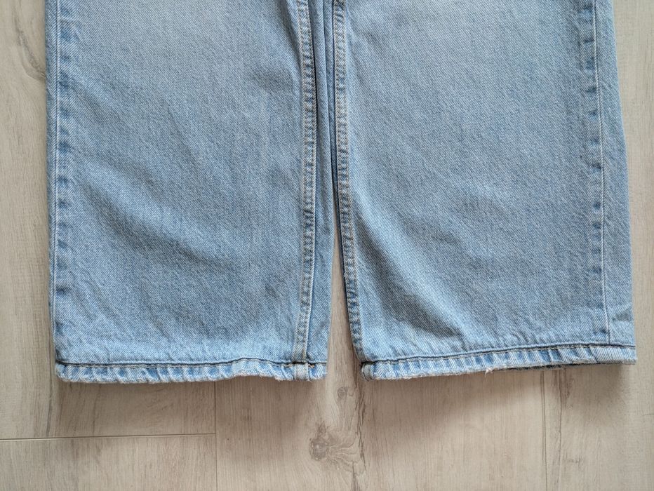 Jeansy wide leg Bershka Denim * niebieskie * 34