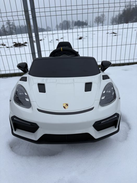 samochód na akumulator Porsche 718 dla dzieci auto elektryczne zabawka