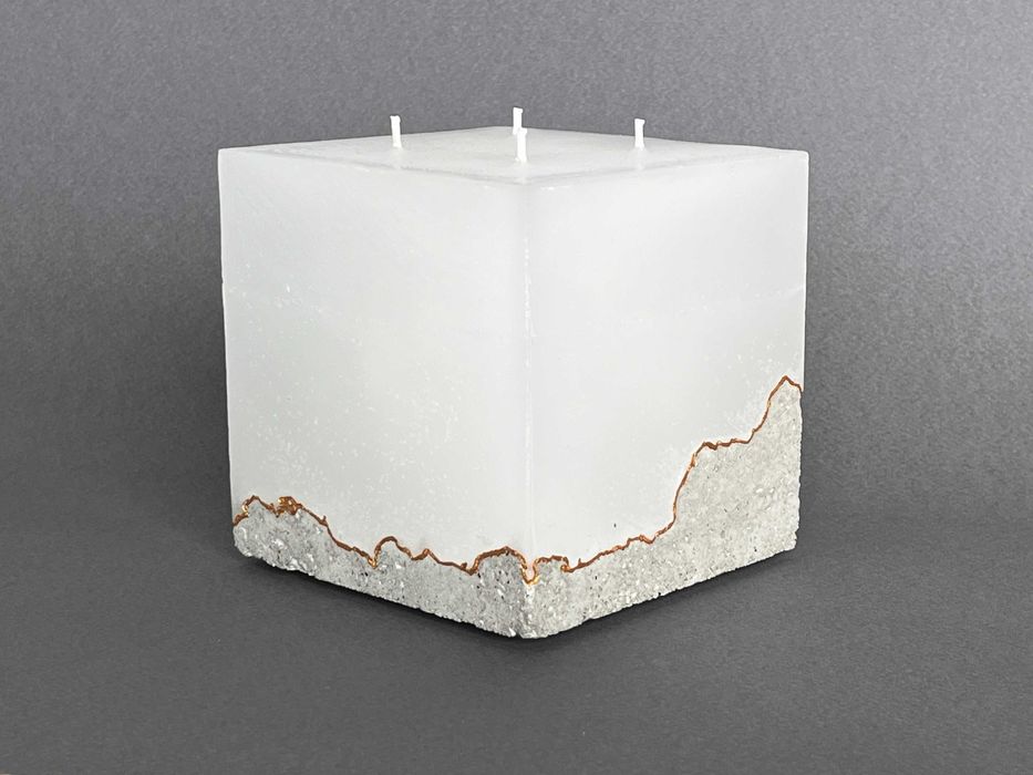 Vela Quadrada Artesanal Grande em Base de Betão