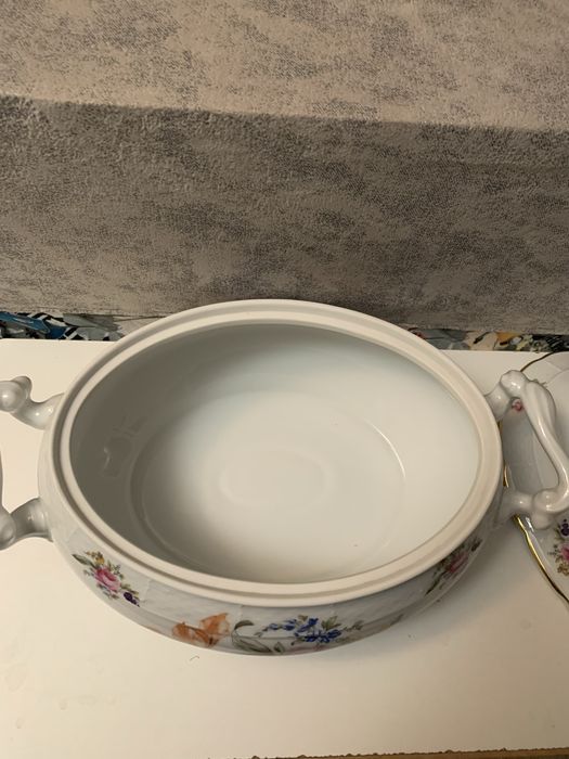 Супница  мейсенский букет
