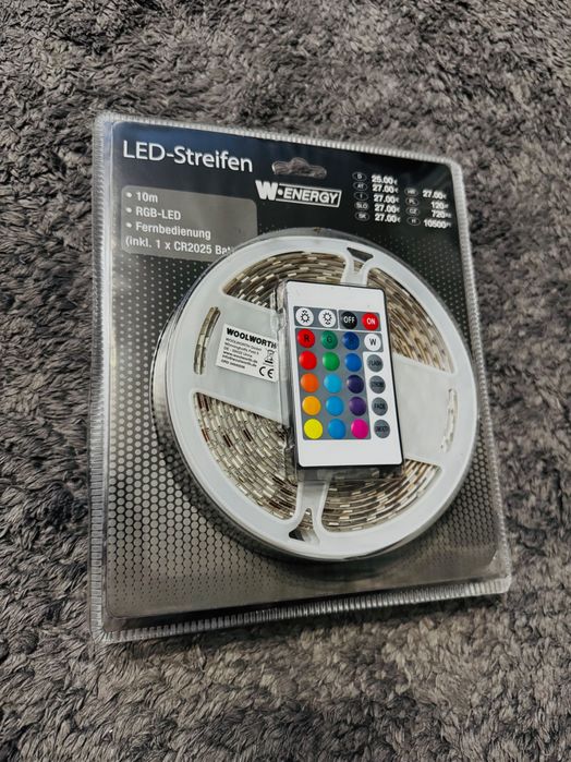 Taśma LED-RGB WoolWorth 10M z Pilotem