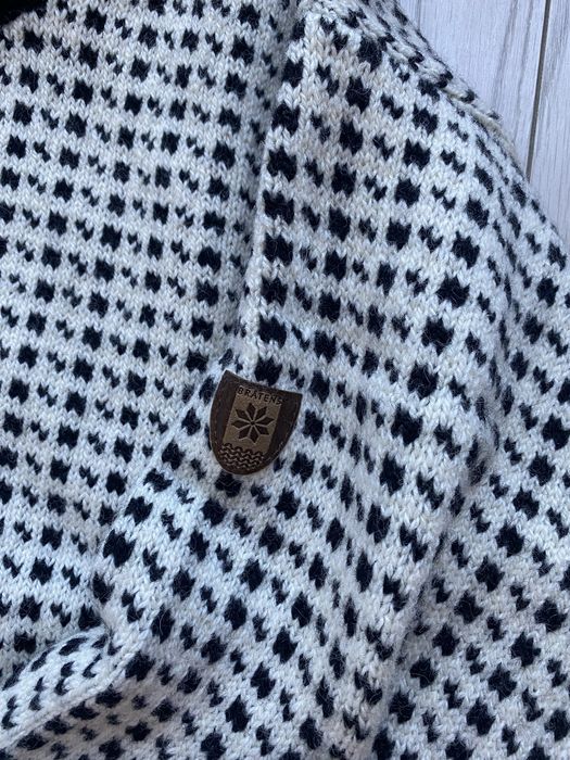 Gruby sweter norweski 100% wełna