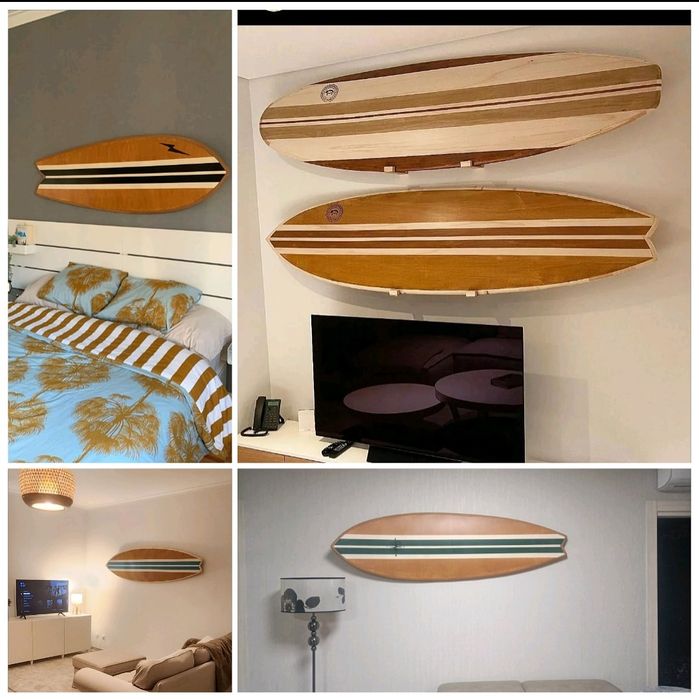 Prancha de surf de madeira para decoração