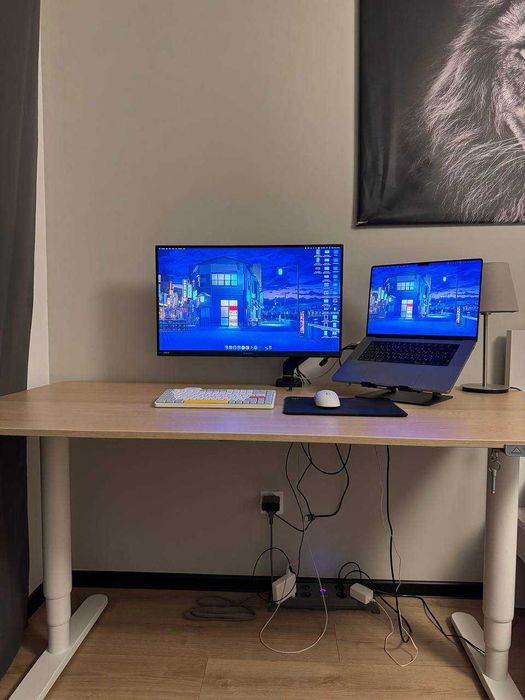 IKEA BEKANT 160x80 – biurko regulowane elektrycznie (sit-stand)
