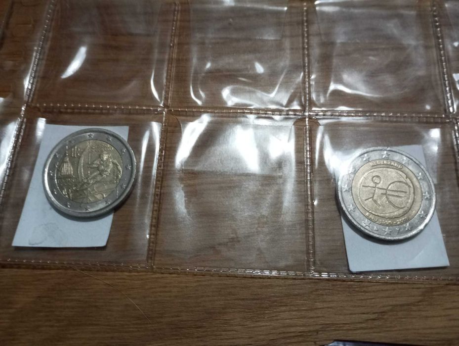 Moedas 2 euros comemorativas para troca