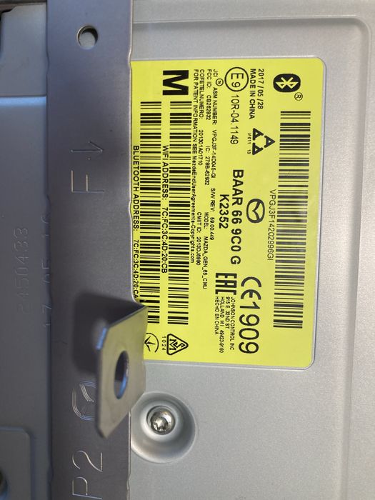 Mazda 3,6, cx30 блок управления