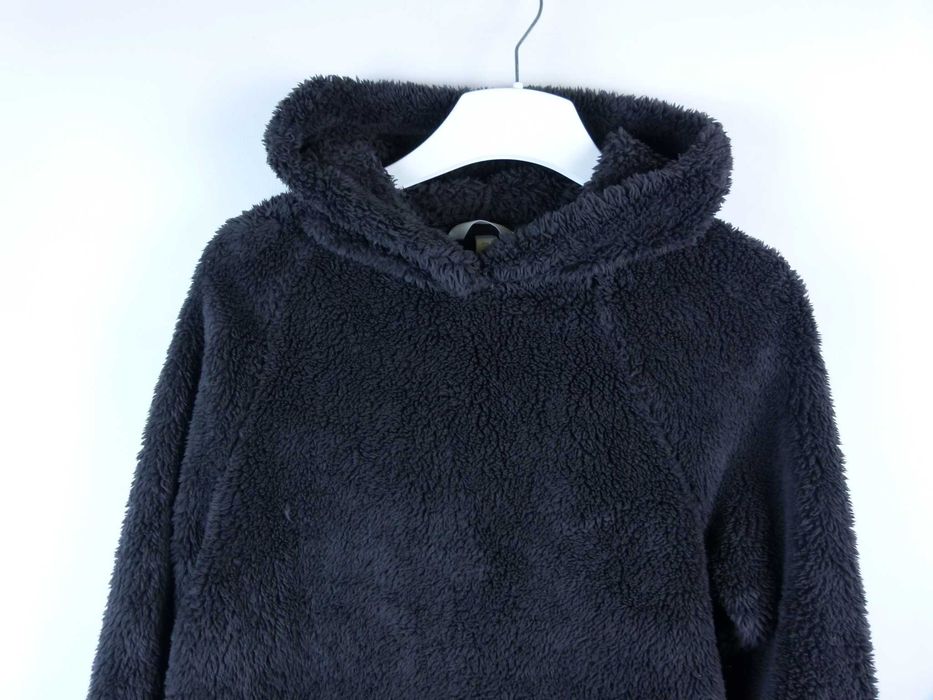 H&M bluza z kapturem z miękkiego polaru mikrofibry / S