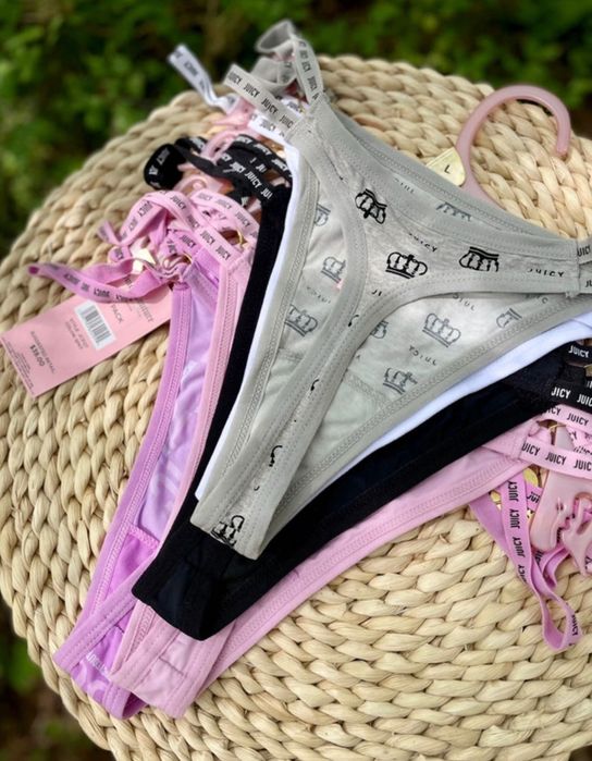 Bielizna Juicy Couture majtki komplet prezent L