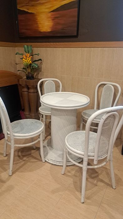 Conjunto de jardim  em bambu