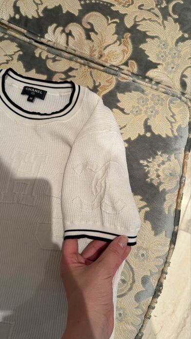 Футболка трикотаж Chanel оригинал — zdjęcie 3