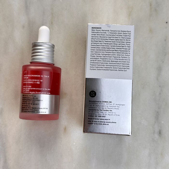 Anua сиворотка з Niacinamide 10% + TXA 4% Serum