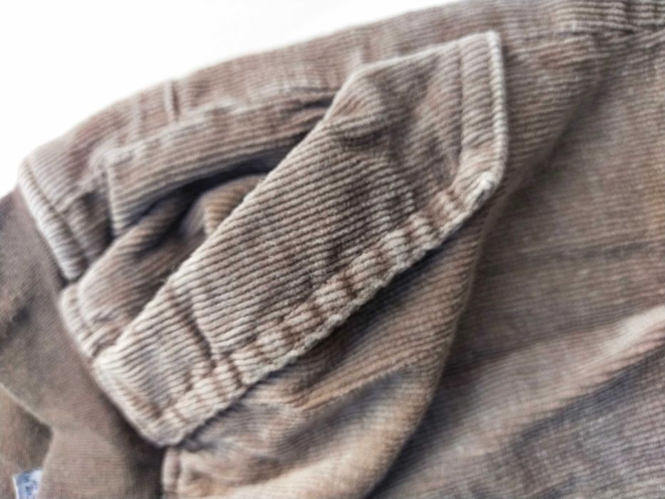 Spodnie ocieplane sztruksowe rozmiar 86