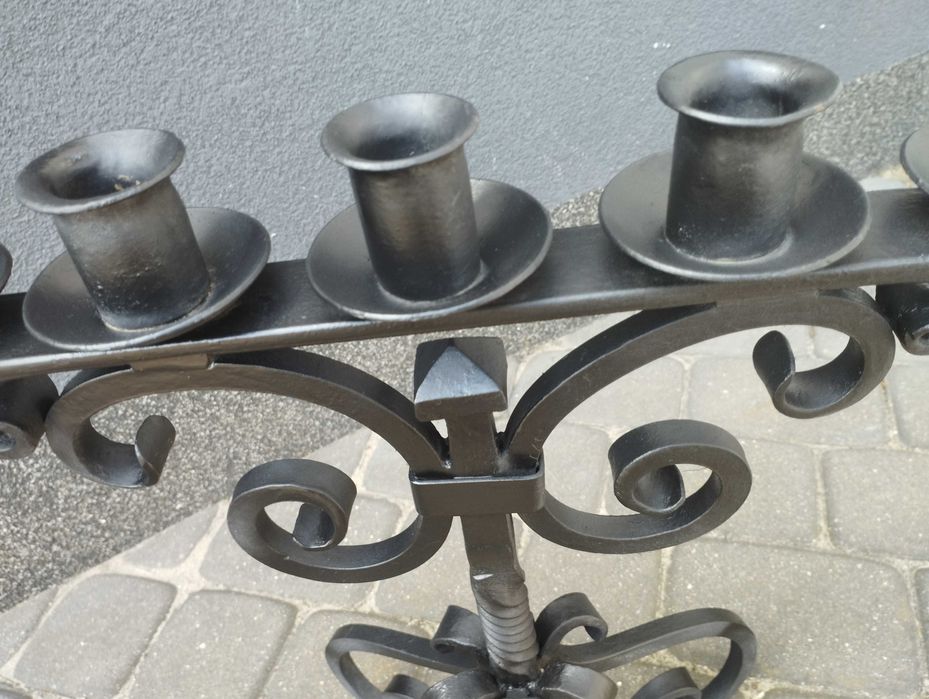 Świecznik stojący, wysokość 47 cm, 5 świec