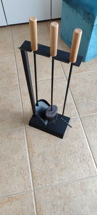 Conjunto Acessórios Lareira Preto