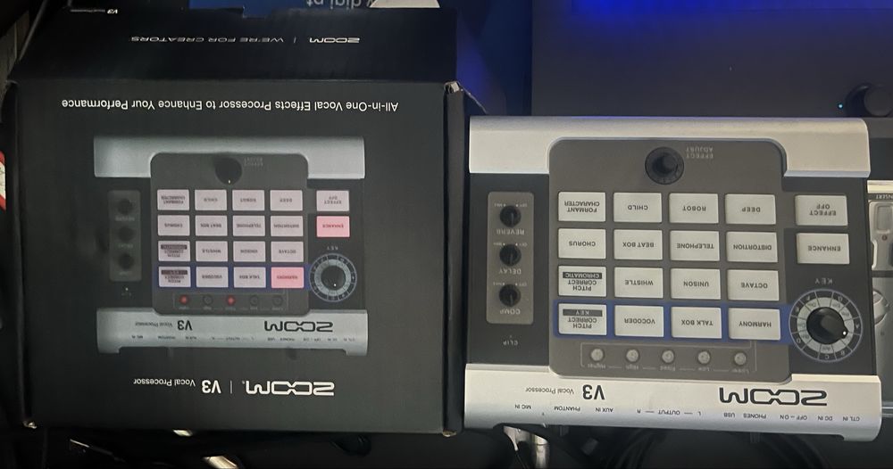 Processador Vocal Zoom V3 (Como Novo) + Caixa + 2 Anos Garantia