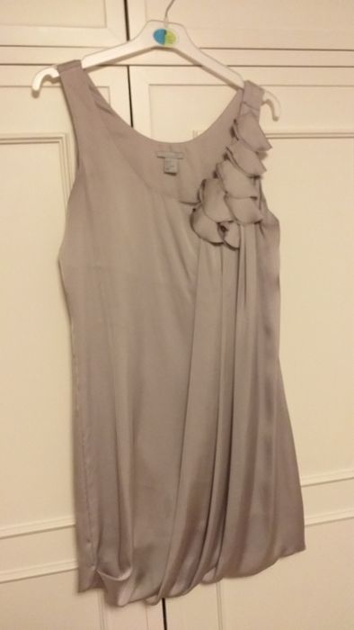 Vestido cinzento claro H&M