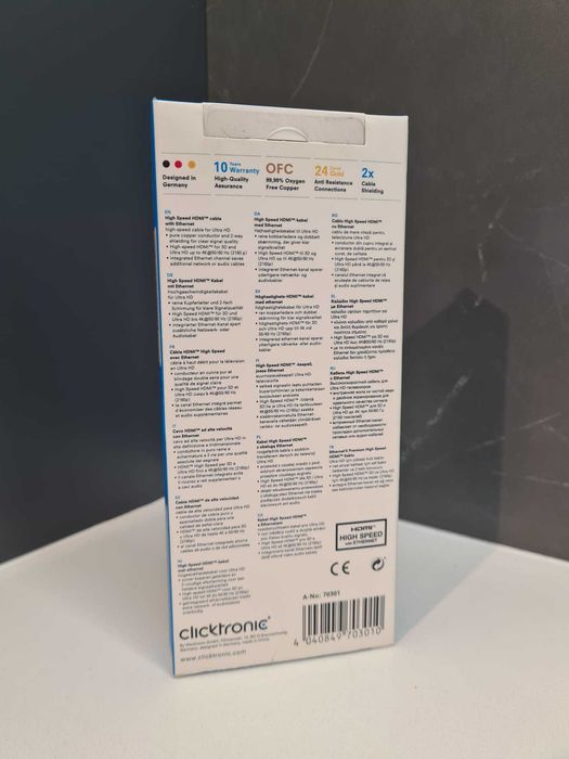 Cabo HDMI de alta velocidade com Ethernet