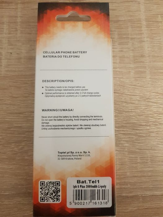 Bateria Tel1 do Iphone 6 Plus 3000mAh Li-poly