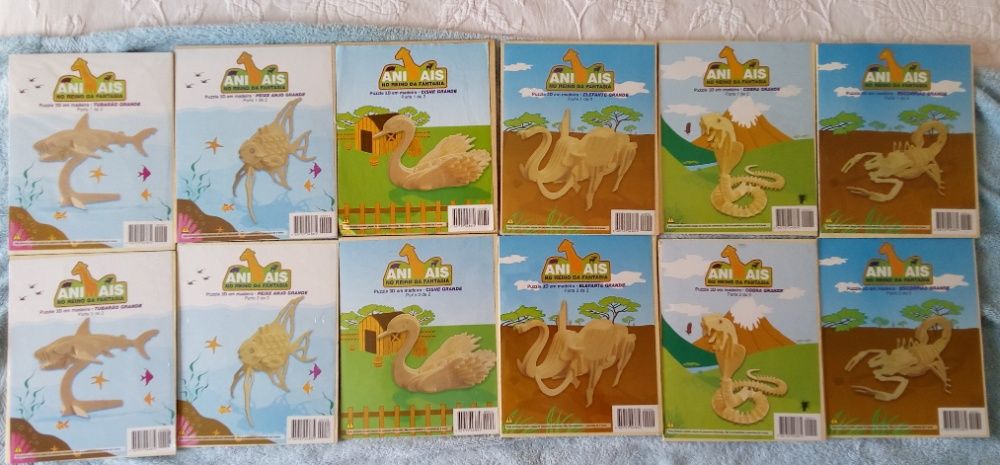 Puzzle 3D em madeira