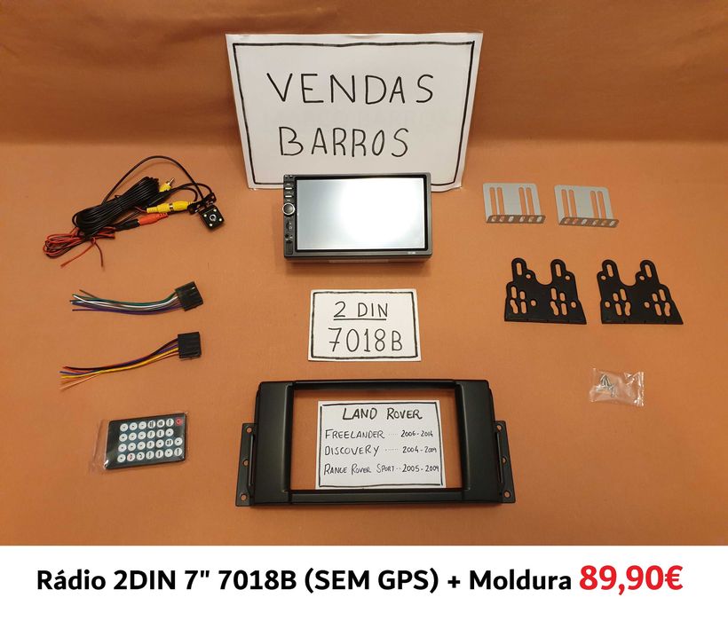 Rádio 2DIN • LAND ROVER • Discovery Freelander Range Rover Sport • GPS