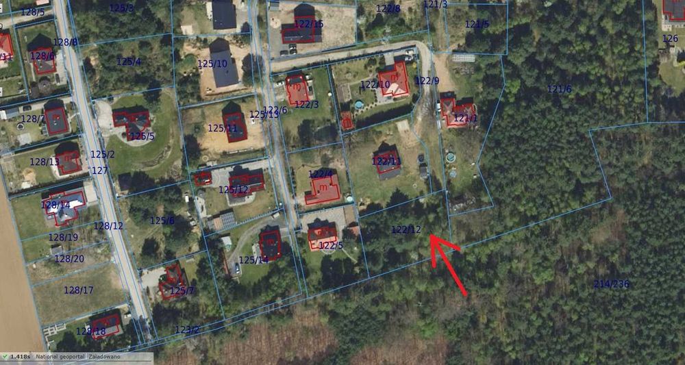 Bardzo atrakcyjna działka budowlana – Kaźmierzów, gm. Polkowice 1700 m² (17 arów) 122/12 11.000zl/Ar