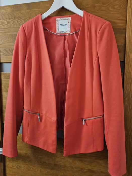Marynarka żakiet koralowa r.40 reserved