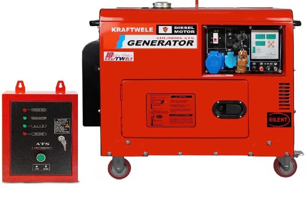 Generator Agregat KRAFTWELE SDG9800 1F, 9,8KW ATS