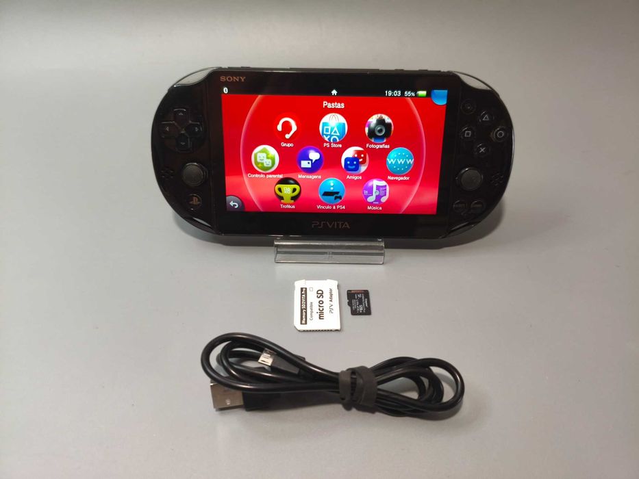 Ps Vita Desbloqueada + Cartao 128 GB