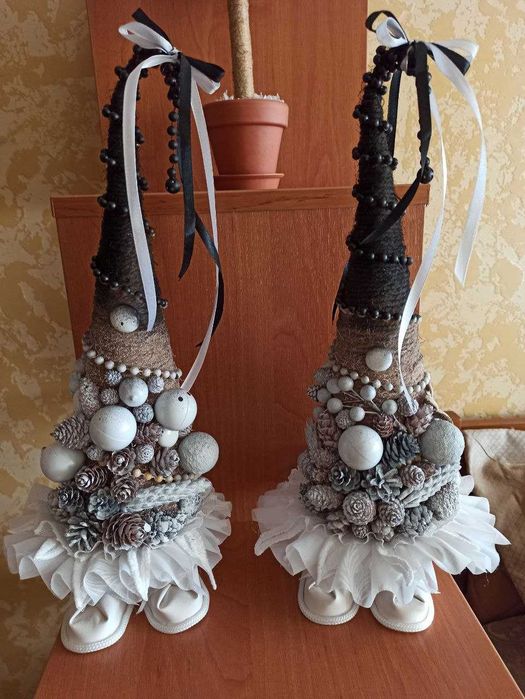 Новогодний сувенир, елочка на ножках