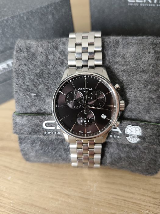 Zegarek Certina ds-8 chrono, gwarancja do marca 2028r