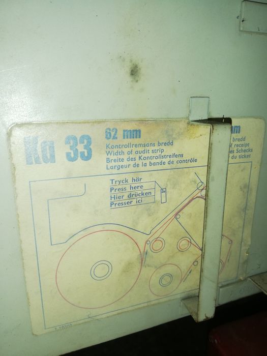 Máquinas de registar antiga