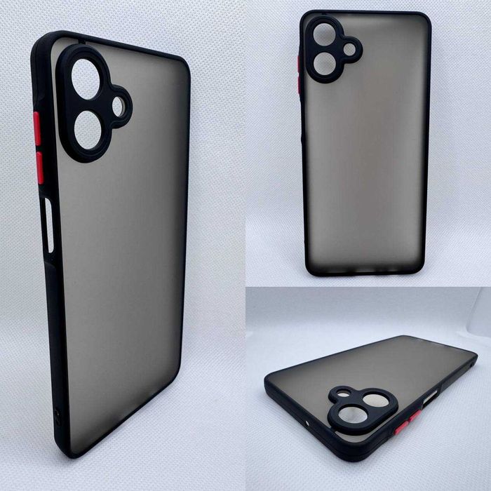 Противоударный чехол для Samsung A07 и A17 матовый бампер защита камер