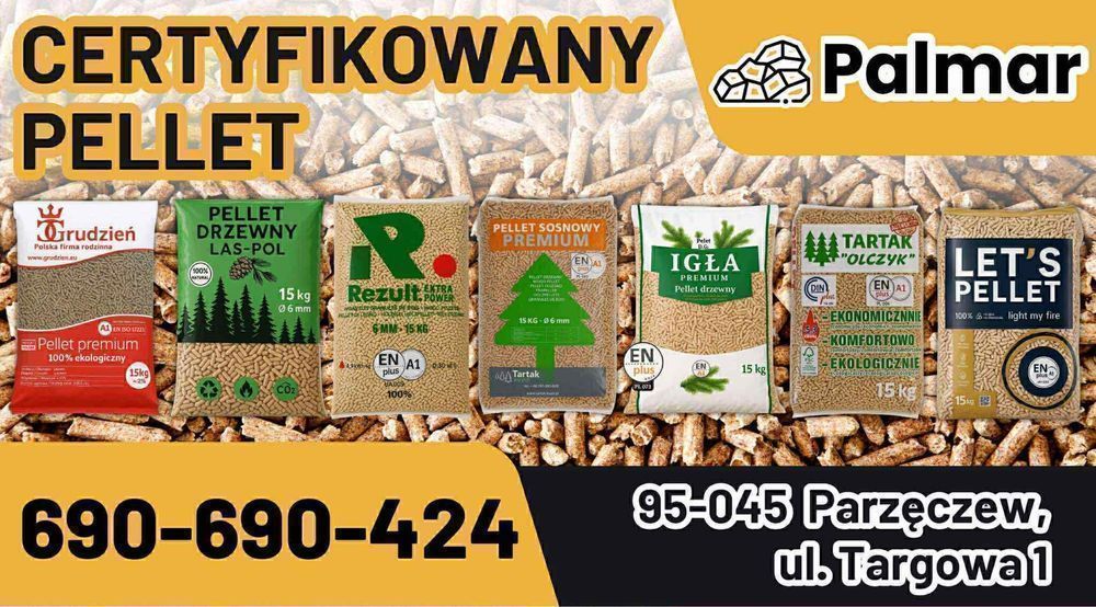 Certyfikowany pellet drzewny duży wybór A1 en plus iglasty sosnowy
