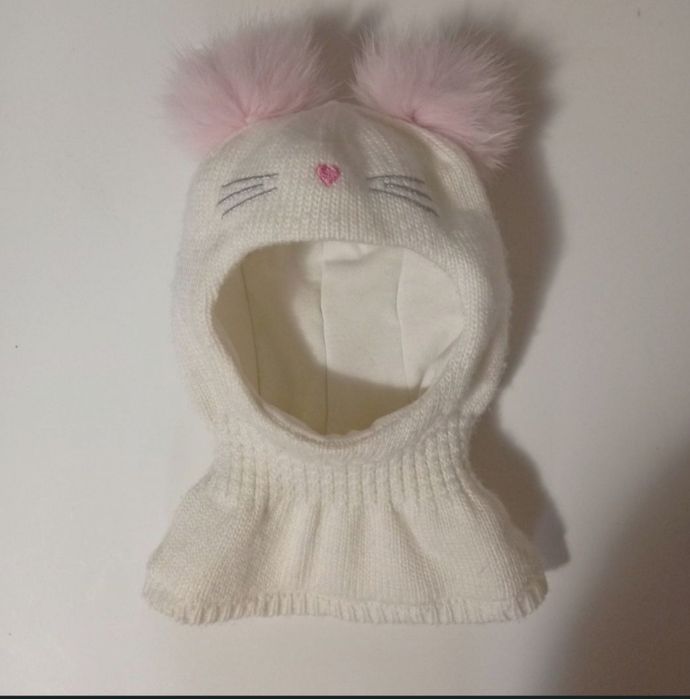 Нова зимова шапка-шолом для дівчинки 42-46