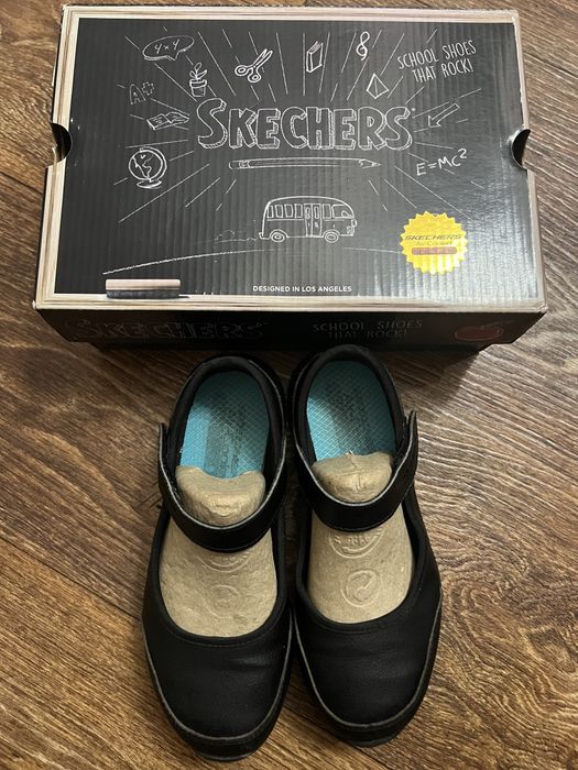 Туфлі шкільні мокасини чешки скетчерс 20,5 см
