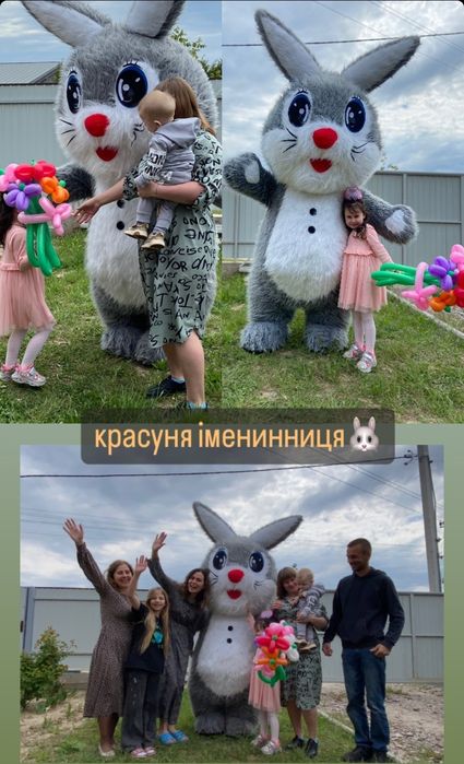 Привітання Ведмедиком, пандою, Тедді або зайчиком. Найкращі аніматори