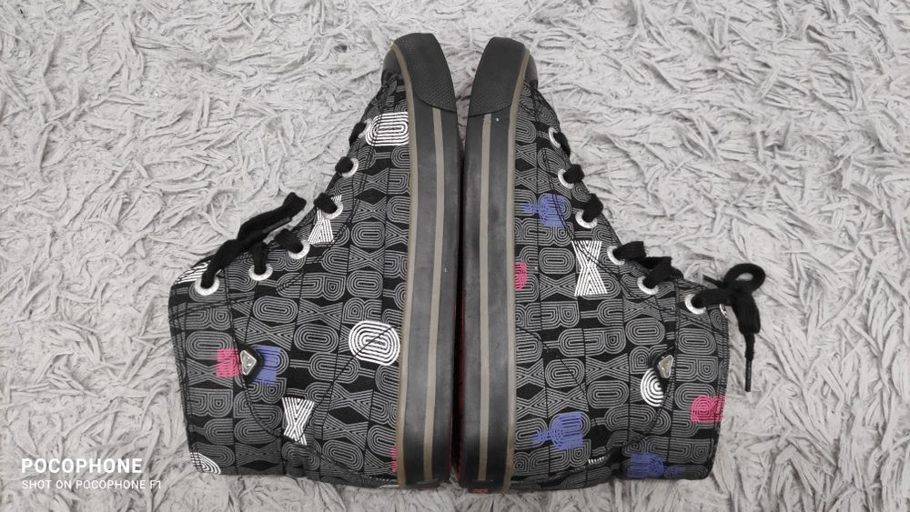 Trampki dziewczęce Roxy rozmiar 35 36 sznurówki  SUWAKI