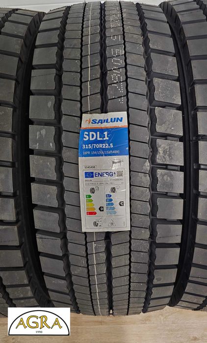 315/70R22.5 (1120netto) OPONA  SAILUN napęd opony autostrada