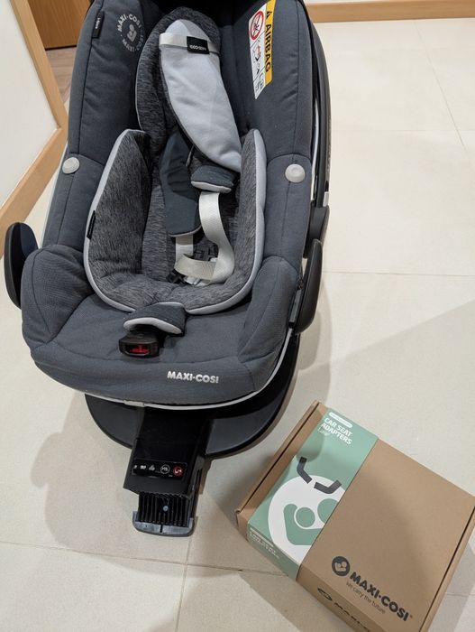 Ovo Maxi Cosi + base isofix + adaptadores de carrinho