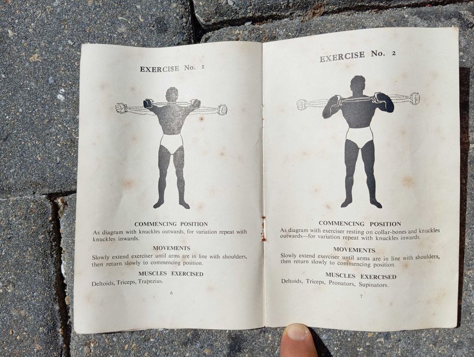 Aparelho de molas para musculação. Antiguidade