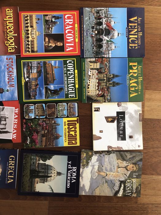 Livros arte e viagens Venice, Praga, La Habana, Louvre, Roma