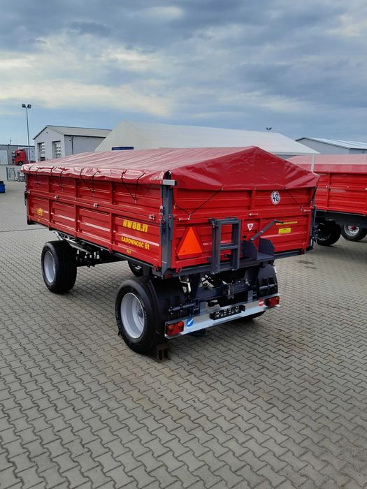 Przyczepa rolnicza IFA HL HW 8011 - 3 strony wywrot - 8 ton - Idealna
