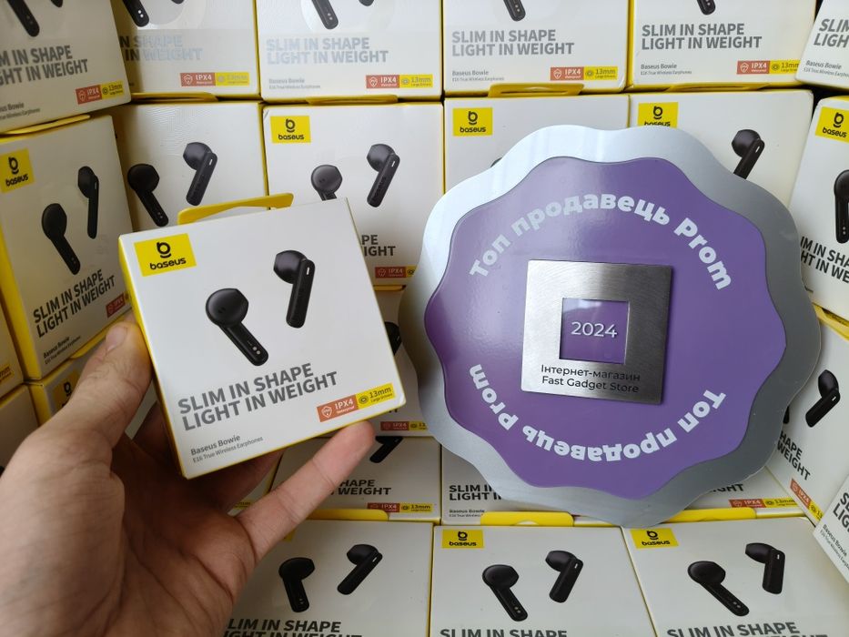 Навушники бездротові BASEUS Bowie E16 TWS Black