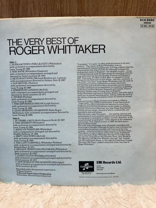 Płyta winylowa Roger Whittaker
