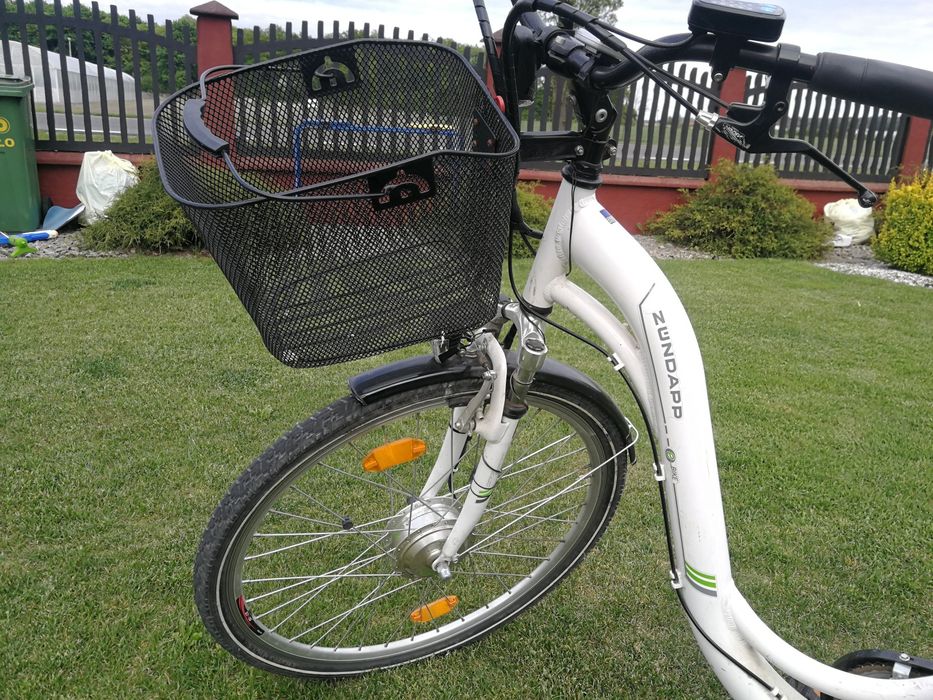 Rower niemiecki elektryk bateria samsung Zundapp 28cali kola niska ram