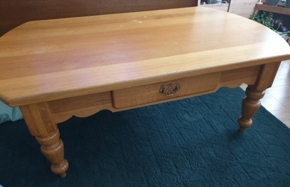 Duża Drewniana ława z szufladami