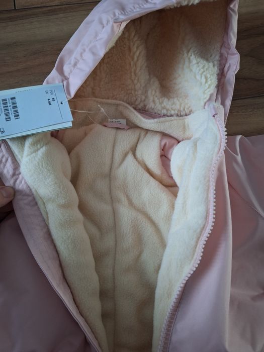 Zimowy nieprzemakalny kombinezon niemowlęcy rozm 68 H&M odblaski