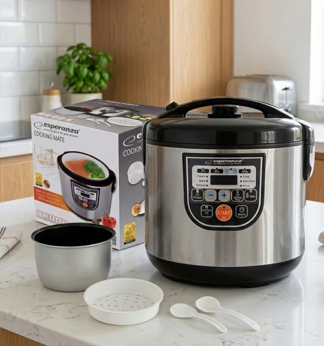 Multicooker Garnek Elektryczny Wielofunkcyjny Nowy Parowar +Akcesoria